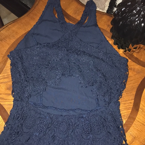 đź‘‹Hollister Navy Mini Dress size M - Picture 5 of 8